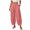 Watermelon Red, variant on felwors Barrel Pants Women Cotton Palazzo High Waisted Balloon Pants Summer Casual Beach Boho Wide Leg Baggy Trousers White for Size XXL