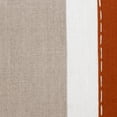 thumbnail image 2 of Ox Bay Faye 20" x 20" Rust Striped Linen Adult Decorative Throw Pillow, 2 of 8