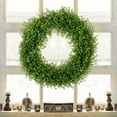 thumbnail image 7 of Unique Bargains Front Door Artificial Wreaths Year Round Wreath Hanging Garland Green, 7 of 7
