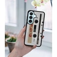 thumbnail image 5 of WIRESTER Shockproof Soft Rubber Cover Case for Samsung Galaxy S26 6.3" 2026, Retro White Cassette Tape Hip Hop, 5 of 5