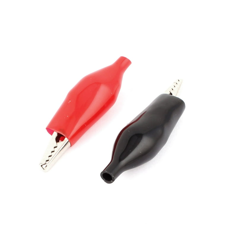 20 Pcs Small Alligator Clips - 5A Insulated Test Lead Clamps, Red & Black, For Electronics & DIY