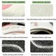 thumbnail image 2 of Bonita alfombrilla de baño para baño, material de microfibra súper suave, diseño curvo, respaldo con agarre antideslizante, bordes festoneados con tacto similar a la cachemira, 42 x 100 cm,, 2 of 5