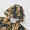 thumbnail image 6 of FYMNSI Toddler Boys Hooded Jacket Windbreaker Lightweight Zip up Hoodies Outwear Cartoon Fall Clothes for Kids 3-4T Camouflage, 6 of 10