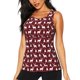 thumbnail image 1 of Fotbe Christmas And New Year Blusas Sin Mangas para Mujer – Estilo Casual, Corte Suelto, Slim-Fit, Cuello Redondo Deportivo, Tops de Verano para Gimnasio y Yoga-Small, 1 of 7