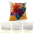 thumbnail image 4 of Creowell Colors Flying Object Square Pillow Cover Case for Sofa Bed Outdoor Decoration - 1PC 12x12in, 4 of 5
