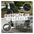 thumbnail image 6 of Oversized Lounge Chair, XL Chair, Folding Reclining Chair w/Removable Pad, Side Tray, Anti-Gravity Chair for Outdoor & Indoor, Reclining Patio Chair w/Cushion, 6 of 9