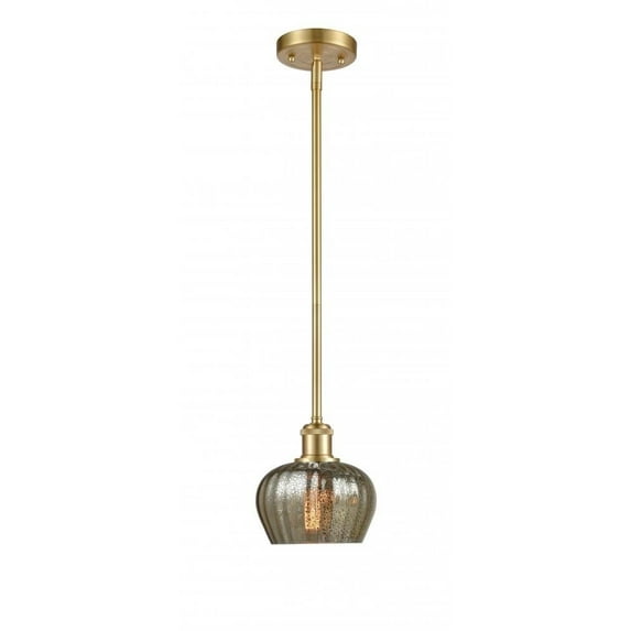 516-1S-SG-G96-L-LED-Innovations Lighting-Large Fenton - 11 Inch 3.5W 1 LED Pendant Satin Gold