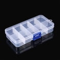 thumbnail image 2 of Jewelry Storage Box Plastic 10 Large Grids Organizer Box Bead Fishing Tackle Container Case with Removable Dividers, 2 of 5
