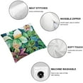 thumbnail image 4 of SHANXI Throw Pillow Covers Nordic Style Flowers Garden Botanical Print Cushion Cover Soft Pillow Cases for Home Sofa Bed Chair Car Office Decorative 24x24in, 4 of 5