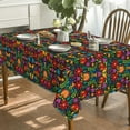 thumbnail image 3 of Mexico Rectangular Tablecloth 60×84 Inch, Cinco De Mayo Fiesta Design Washable Table Cover for Party Picnic Dinner Decor, 3 of 6