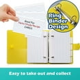 thumbnail image 4 of 3x5 Lined Index Cards with Ring Binder Holder and Dividers, 100 Ruled Cards, 4 of 7