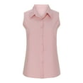 thumbnail image 5 of Womens Button Tank Tops Fashion New Arrival Lapel Neck Solid Casual Sleeveless Shirts for Women 2024, 5 of 7