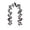 Black60, variant on WWG Artificial Black Rose Leaves Rattan Garland, 39.37 Inch Flexible Wires Core, Textured Fabric Foliage and Blooms, End Loops, Dark Gothic Botanical Accents for Fall Decor Party Decoration