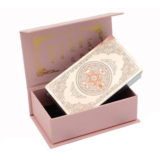 WDOplteas Baraja Cartas PVC Al Desgaste E Impermeable para Amigos Aficionados (oro Rosa)