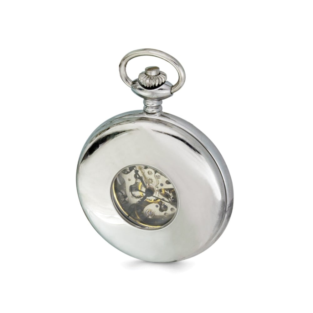 Swingtime Stainless Steel Men's Mechanical Pocket Watch 14"