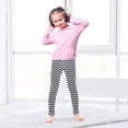 thumbnail image 5 of joogoo Girls' Leggings Black Wavy Yoga Pants 9-10T, 5 of 8
