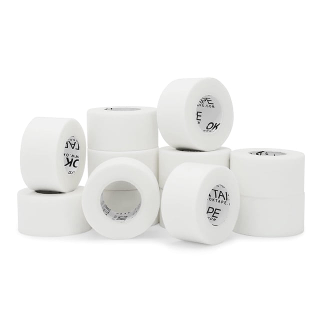 Cinta quirúrgica OK TAPE OkPore Nonwoven, 1 pulgada x 10 yardas (paquete de 12)