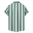 thumbnail image 7 of Diufon Men's Vintage Bowling Shirt Short Sleeve Button Down Summer Beach Shirts Color Block Basic Tee, 7 of 7