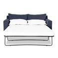 thumbnail image 4 of Sleeper Sofa Sheets Full Size (54 x 72 + 8 Inch Deep) (Stripe Navy Blue) - 600TC Superior Cotton, Super Soft, Wrinkle & Fade Resistant Sofa Bed Sheets By The Great American Store, 4 of 5