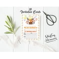 thumbnail image 3 of Darling Souvenir Yellow Birthday Invitation Card 28 Pcs Fill or Write In Blank Invites Printable Party Supplies 5 x 7 Inches, 3 of 5