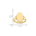 thumbnail image 5 of 14K Yellow Gold Ring Band Signet 15.0x9.0mm Open Back, Size 9, 5 of 5