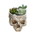 thumbnail image 4 of Flowerpots with Dish Ceramic, Grass Container Pot Resin Head Planter Flower Creative Gothic Patio & Garden, Flower Pots, 4 of 9