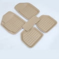 thumbnail image 1 of Alfombrilla universal para coche con hendidura, envolvente, impermeable, de cuero, resistente al desgaste, color beige, 1 of 1