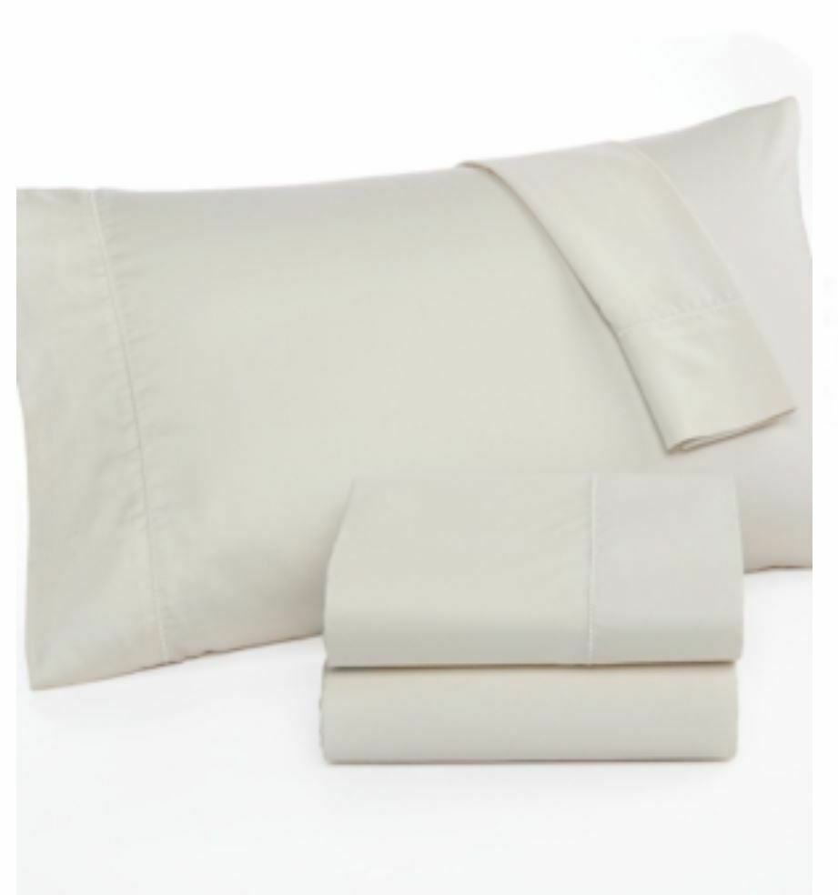 Martha Stewart Collection 300 TC 100% Cotton Sateen Fitted Sheet - TWIN ...