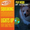 thumbnail image 3 of Nerf Dog LED Light Up Squeak Bash Ball, Green/Red, 2.5 inch, 3 of 9