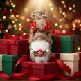 thumbnail image 5 of Cififendec Christmas Antler Knit Gnome Figurine, 9.06"×3.94", Christmas Tree and Snowflake Accent Faceless Dolls for Gift Table Display, Holiday Present Matching Styling Scheme, 5 of 5
