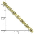 thumbnail image 4 of 10k Yellow Gold 3.2mm Semi-Solid Rope Chain - 18", 4 of 8