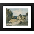 thumbnail image 2 of Thomas Jones 14x12 Black Modern Framed Museum Art Print Titled - A Road in a Gorge Near Naples (1782), 2 of 5