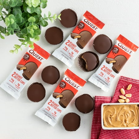 Quest Nutrition Peanut Butter Cups, High Protein, Low Carb, Gluten Free, Keto Friendly, 4ct