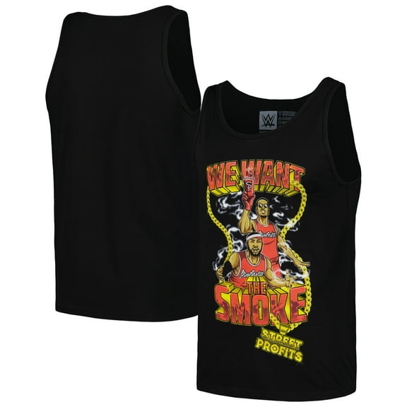Men's Black Street Profits We Want The Smoke Scoop Neck Tank Top