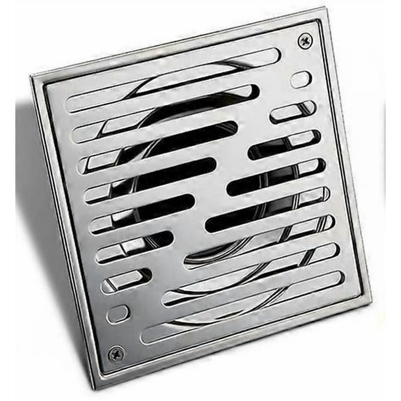 150x150mm Stainless Steel Shower Drain, Large Caliber Bathroom Floor Drain, Drain Grate