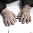 thumbnail image 5 of Guantes de felpa de invierno para niños con elementos de color sólido Accesorios para clima frío, 5 of 5