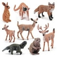 thumbnail image 3 of Simulation Forest Wild Animals Model Ornaments Rabbit Beaver Monkey Anteater Action Figure Toys For Children Gifts, 3 of 6