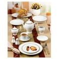 thumbnail image 3 of Stylish and Elegant 57 Pieces Porcelain Dinnerware Set Service for 8 People - Georgette, Gold Border, 3 of 4