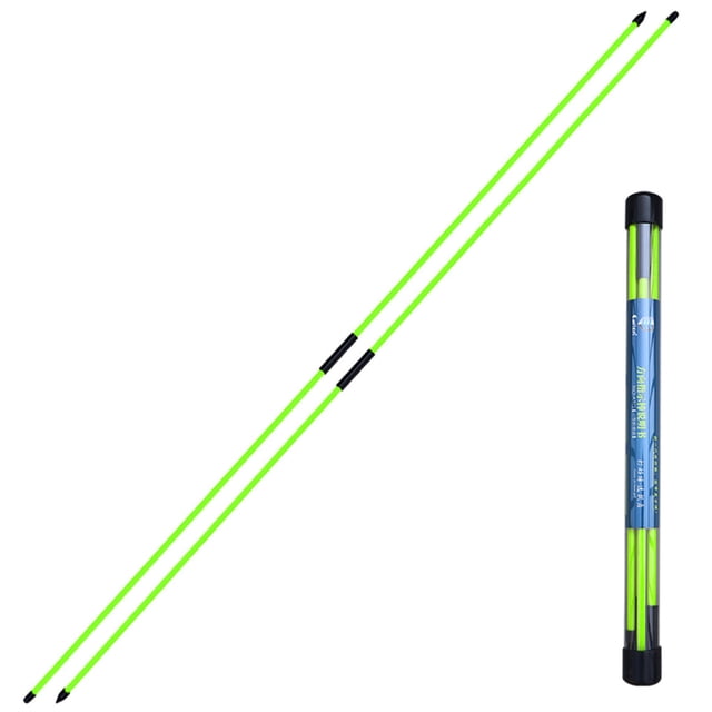 Eigraketly Varilla de alineación de golf de fibra de vidrio, portátil, tres partes, ajuste de gestos, barra indicadora de dirección, herramientas para Golf Verde Eigraketly OD002783-04