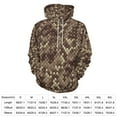 thumbnail image 2 of Snakeskin Brown Men's Women New Sweatshirt Hoodie Men's Plus Size Sweatshirt Hooded Sweatshirt 3d Printed Street Men's Cloth, 2 of 6