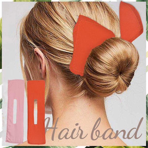 Diadema de flores de donut con estampado coreano de banda para el cabello Retro francesa ligera 2 uds Wmkox8yii fajkfhkj3921