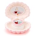 thumbnail image 1 of Girls Musical Jewelry Box Shell Design Dancing Fairy Jewelry Case Music Box, 1 of 8