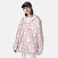 thumbnail image 3 of Lsque Cute Rabbit UPF 50+ Lightweight Sun Protection Men's Women's Long Sleeve Shirt, Hoodie Performance -Medium, 3 of 9