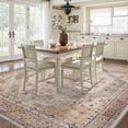 thumbnail image 3 of SIXHOME 5'x7' Area Rug for Living Room Vintage Bohemian Soft Carpet Neutral Blue Washable Non-Slip Indoor Rug for Bedroom Dining Room Home Office Low Pile Accent Floor Rug for Home Decor Beige, 3 of 6