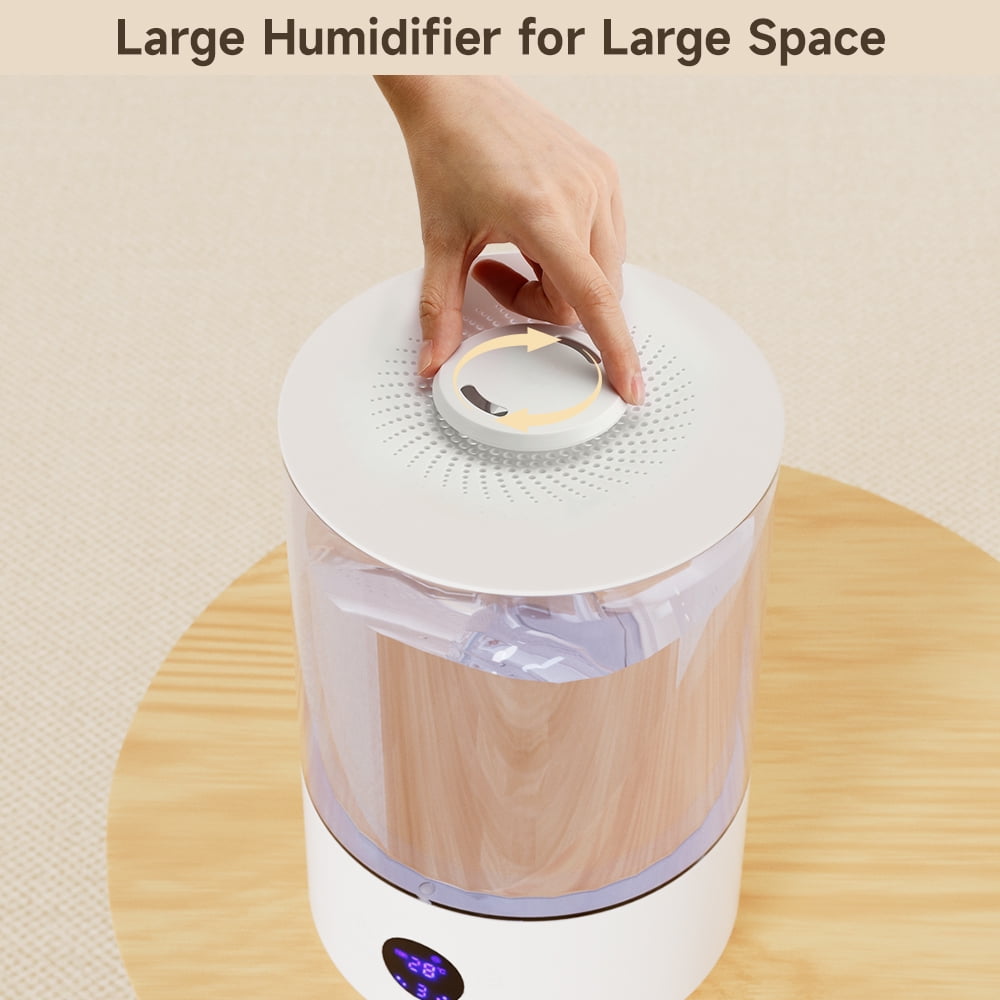 Large Room Humidifier with UV Sterilization, 7.8L Cool Mist Dual-Outlet Top Fill, Compatible for Bedroom, Baby Nurseries, Plant Rooms and Pet Areas