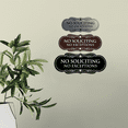 thumbnail image 4 of Designer No Soliciting No Exceptions Sign(Blue) - Medium, 4 of 6