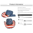 thumbnail image 5 of Women Men 4th of July American Flag Western Cowboy Hat USA Independence Day Arnival Party Cowgirl Cap Wide Brim Hat, 5 of 7