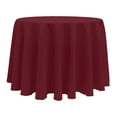 thumbnail image 1 of Ultimate Textile (5 Pack) 102-Inch Round Polyester Linen Tablecloth - for Wedding, Restaurant or Banquet use, Ruby Red, 1 of 3