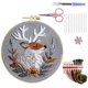 thumbnail image 2 of Kit de bordado navideño con bastidor Kit de bordado fácil para principiantes y adultos Kit completo de bastidor de bordado con agujas e hilo incluidos, 2 of 2