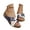 Blue, variant on HNMKIU Women Sandals Casual Strap Slide Style Open Toe Design Comfortable Slippers for Women Indoor Outdoor Relaxation Lightweight Summer Shoes Beige,6